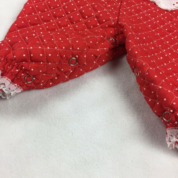 Vintage Quilted Polka Dot One Piece Bubble Romper - Picture 4 of 9